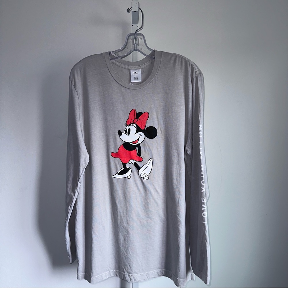 Disney X Love Your Melon Minnie Mouse Long Sleeve T Shirt Size Medium NEW - Picture 1 of 7